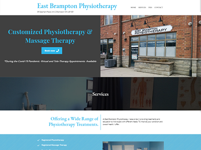 East Brampton Physiotherapy ux web