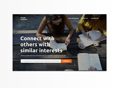 People Platform - Full Width and Height Website Hero