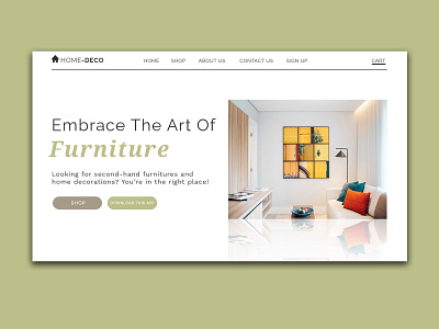 Home Deco - ver. 2 app branding design ecommerce app minimal typography web