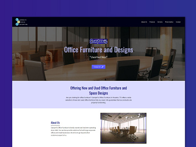 Camperi's Office Furniture branding design furniture website minimalist starter typhography website design wordpress