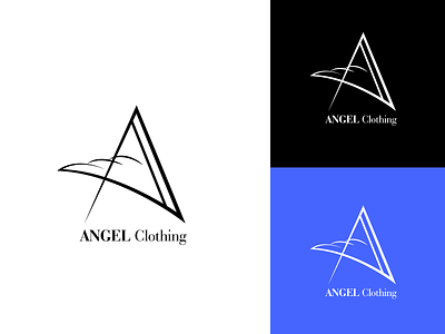 ANGEL CLOTHING branding design english graphic logo monogram