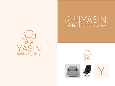 Yasin Furniture Gallery brand branding design furniture gallery graphic graphicdesign logo logo design logotype marketing visual identity y yasin برندینگ صندلی اداری لوگو مبل مبلمان هویت بصری