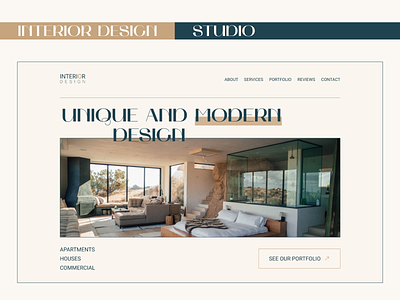 Website for Interior Design Studio design site ui uidesign ux uxdesign uxuidesign webdesign website