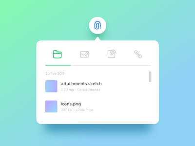 Shared attachments colours dailyui icons ui ux