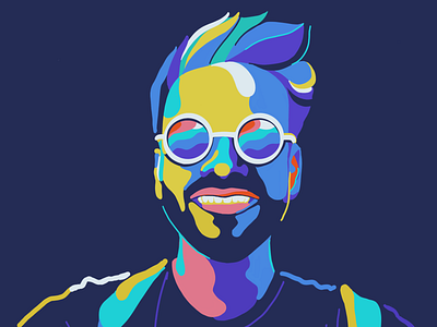 Portrait for a friend by Ami on Dribbble