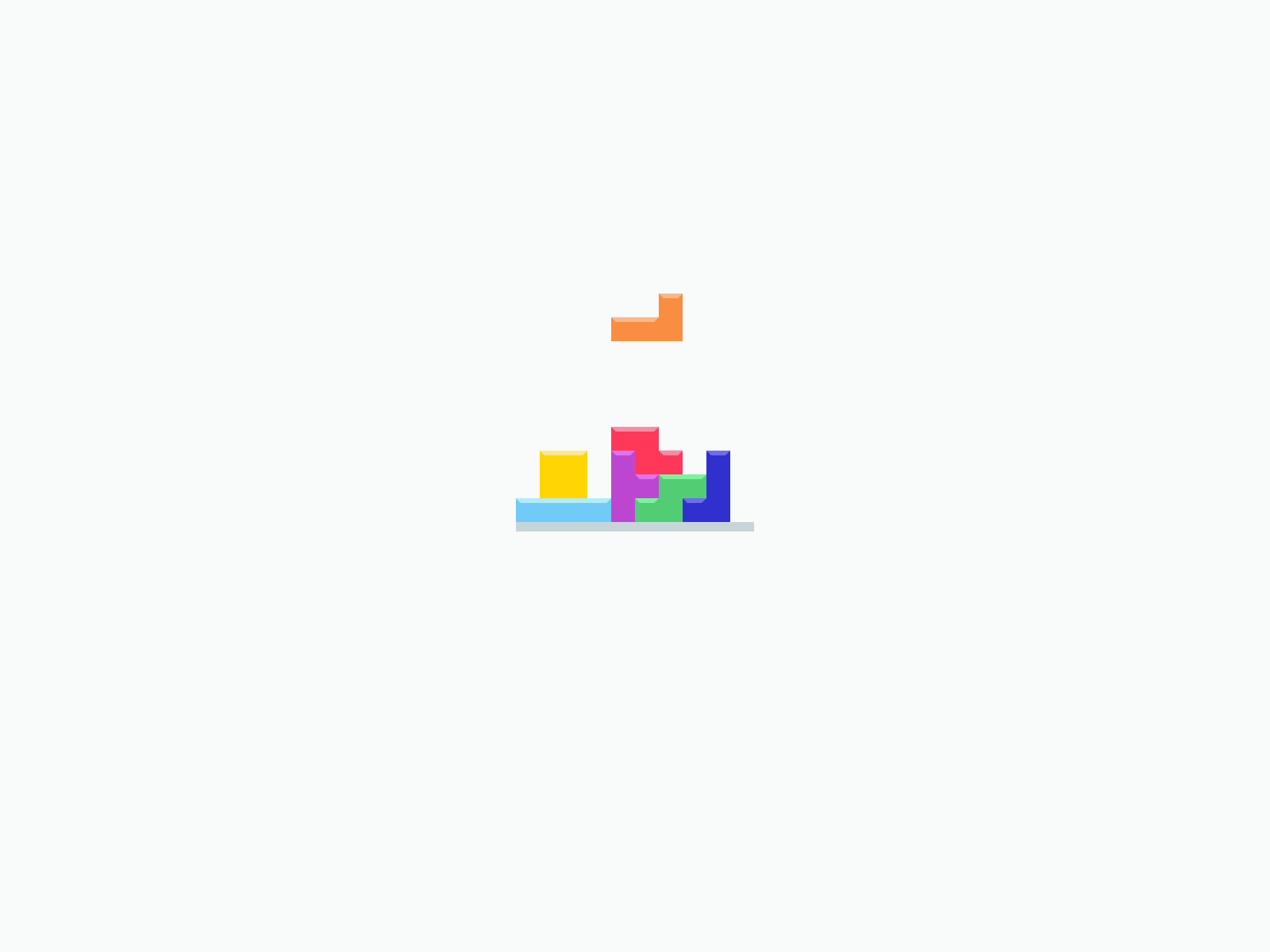 Tetris Loading Animation animation component icon illustration loading tetris ui vector