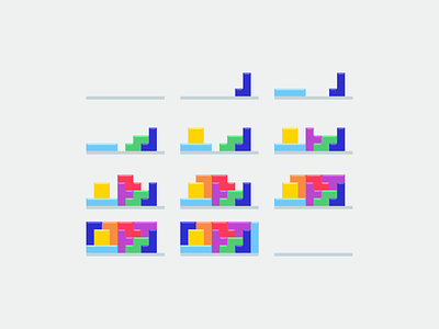 Tetris Loading Animation by Kevin Yang on Dribbble