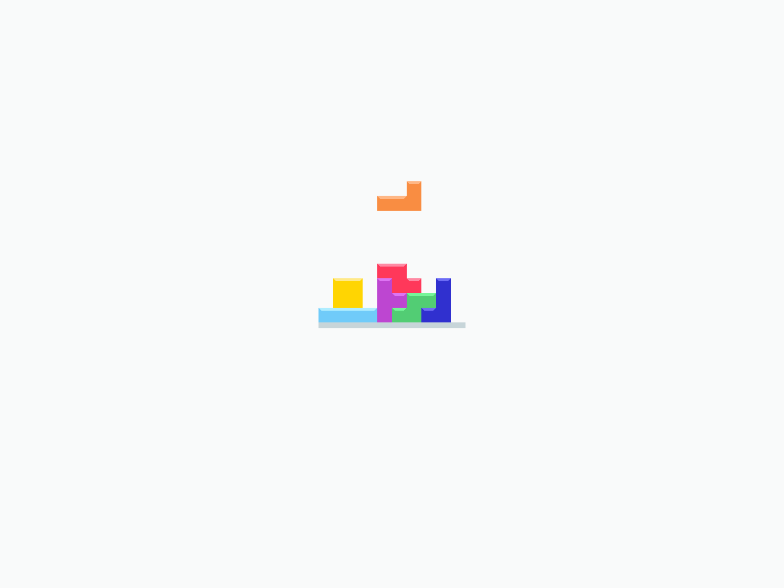 Tetris Loading Animation