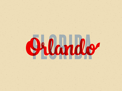 Orlando! aiga fl florida handlettering lettering orlando spot type