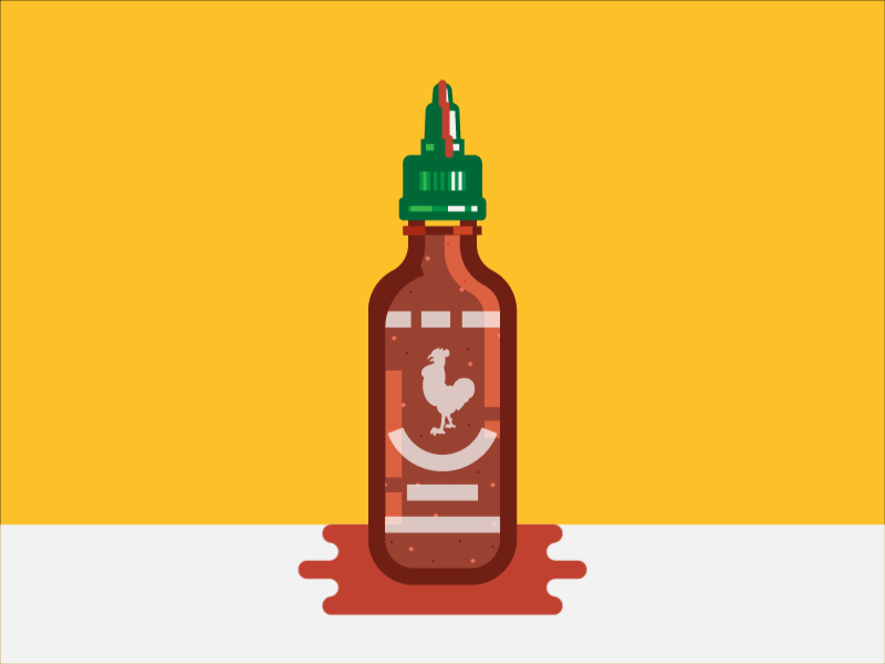 sriracha by Kevin Yang on Dribbble