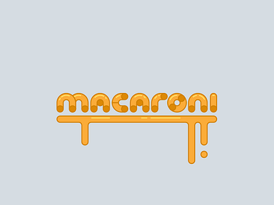 Kraftin' Type cheese food mac mac n cheese macaroni type typeface