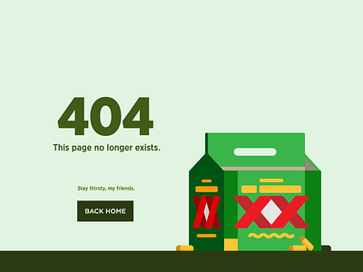 Stay Thirsty. 404 beer error layout notfound web