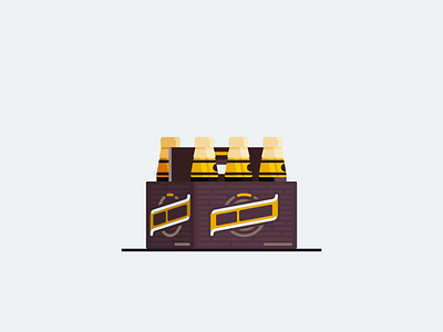 Negra Modelo beer flat illustration modelo negra modelo six pack