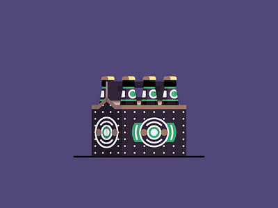 Brooklyn Lager beers brewskies brooklyn lager flat illustration new york nyc six pack