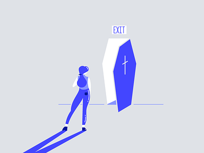 Exit death exit illustration