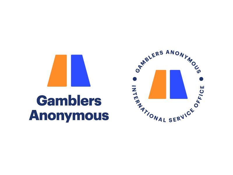 Gamblers Anonymous aiga branding command x gamblers anonymous gambling identity logo system vegas
