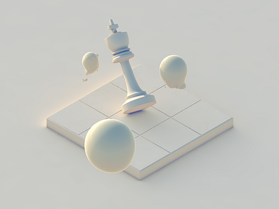 Checkmate 3d 3dfordesigners c4d checkmate chess king