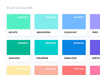 Flat UI Colors 2 color palette design flat ui colors trends