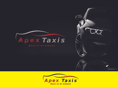 apex taxi service UK adobe illustrator creative design logo taxi taxi service