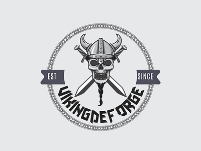 viking forge knives company company logo forge knife
