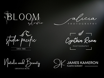 signature logo samples boutique logo cosmetic logo feminine logo signature logo