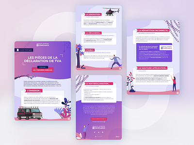 Fiche pratique, logiciel TVA - Invox B2B Digital Marketing design fiche pratique flat graphic design illustration vector