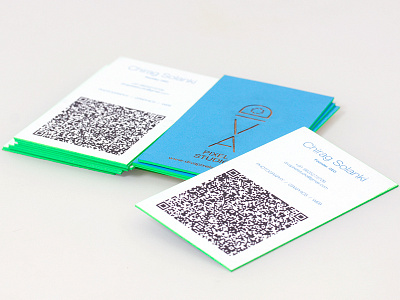 Business Card blue branding business card card graphic design print process