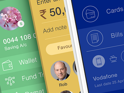 HDFC Bank App app app design bankapp hdfc icons ios8 iphone ui design user interface