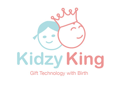 Kidzyking branding clean logo logo design symbol