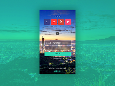 Daily UI | Day001 | Sign Up