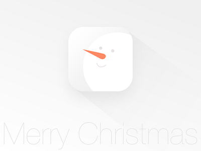 Daily UI | Day005 | App Icon 005 app app icon dailyui flat icon interface ios iphone minimal snowman ui