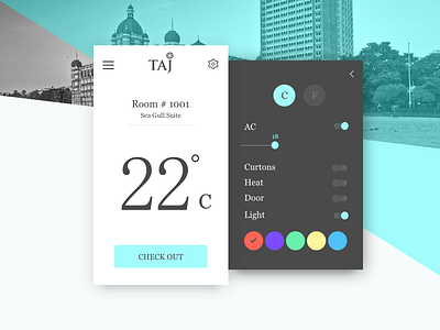 Daily UI | Day007 | Settings 007 dailyui design flat hotel interface minimal profile settings taj ui ux