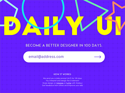 Subscribe 026 challenge dailyui email newsletter subscribe