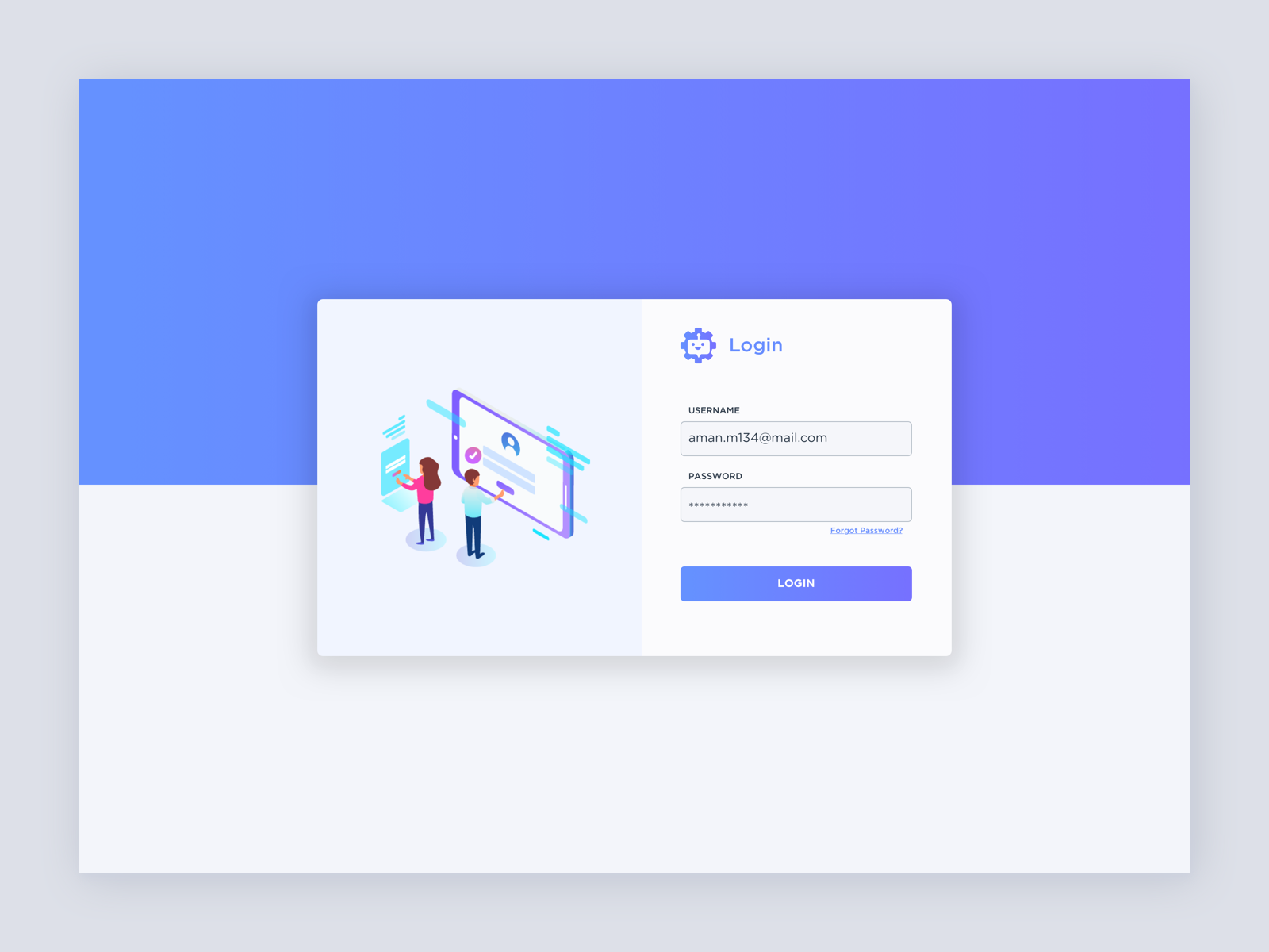 Chatbot Login by ChiragSolanki on Dribbble