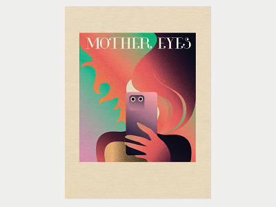 Mother eyes design illustration minimal vector