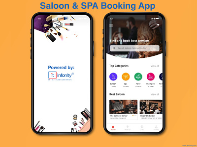 Saloon & SPA Booking App android app ionic framework ios app java javascript laravel mobileappdevelopment photoshop react native swift ui ux webdevelopment