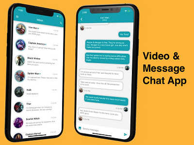 Video & Message Chat App android app ios app java message app mobileappdevelopment photoshop php swift ui ux videocall videochat webdevelopment