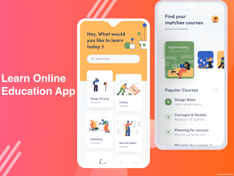 Learn Online - Education App by IT Infonity on Dribbble