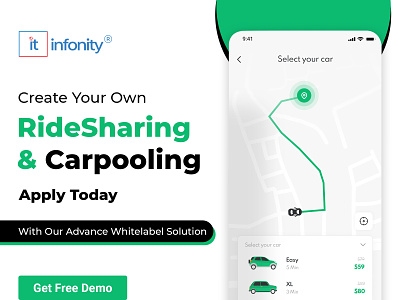 Want to build your own car pooling or ride sharing app?