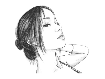 Sketch Potrait black white design digital painting drawing illustration lineart painting potrait sketch sketchart