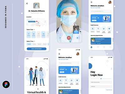 Telemedicine App app concept covid design digitalhealth doctor figma fortishospital healthcare hospitals maxhospitals medical mentalhealth primarycare telehealth telemedicine telepsychiatry ui urgentcare ux wellness