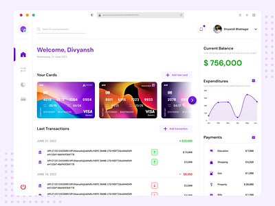 Finance Management Dashboard