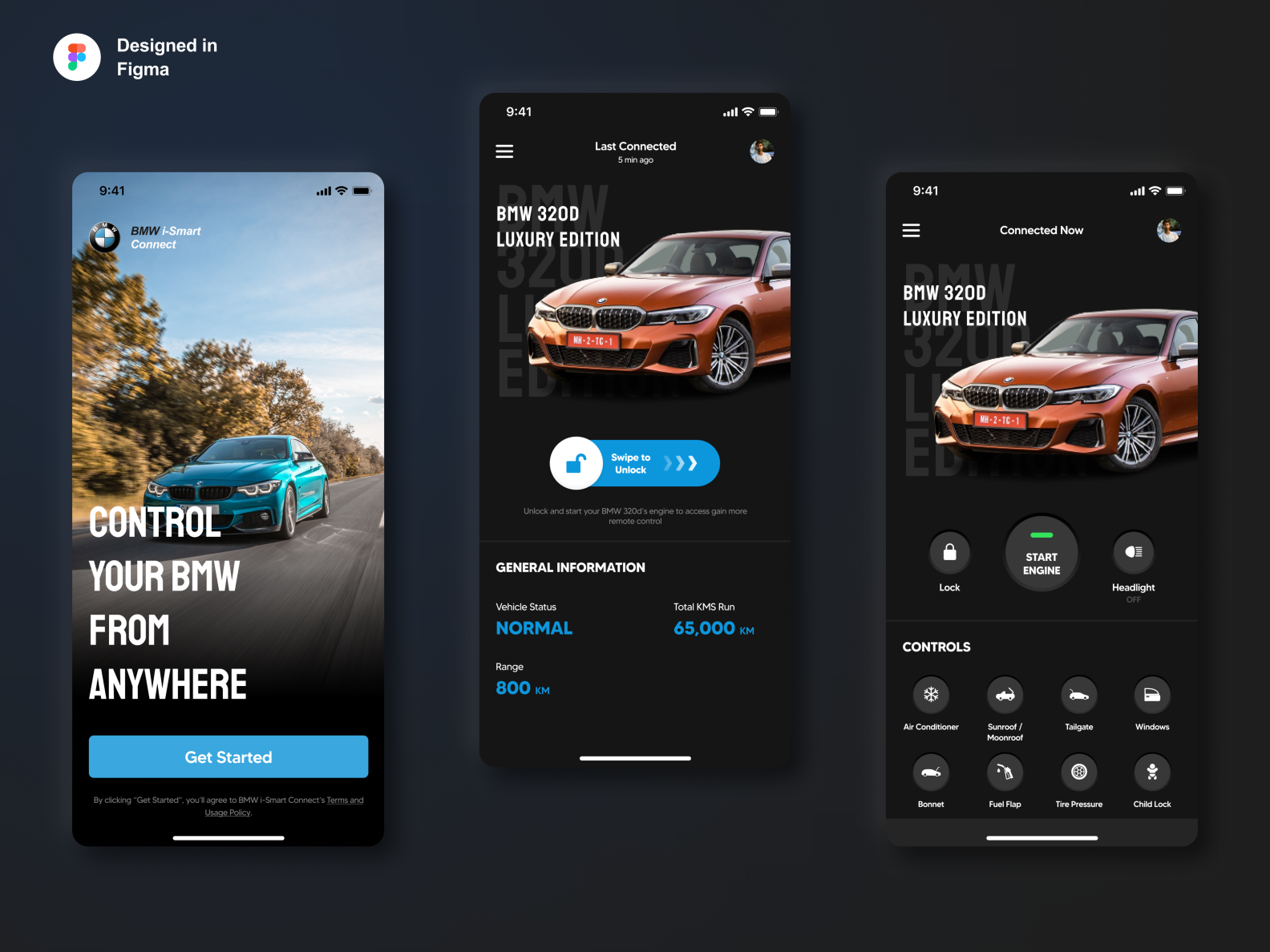 BMW i-Smart Connect Application - (Redesign of My BMW App) by Divyansh ...