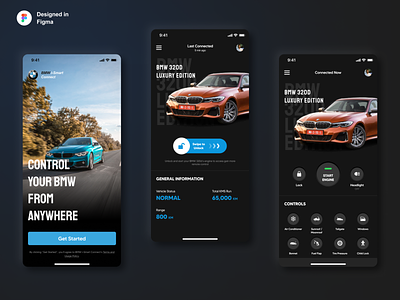 BMW i-Smart Connect Application - (Redesign of My BMW App)