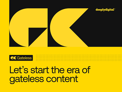 Gateless Content Campaign branding graphic design logo typography ui ux