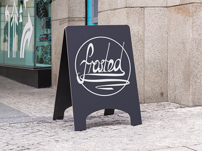 Frosted Chalkboard Concept branding chalkboard design hand lettering illustrator logo merchandise photoshop typography vector