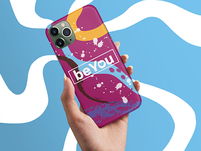 BeYou iPhone 11 case brand branding food fun health illustrator iphone millennial modern phone phone case typography vibrant