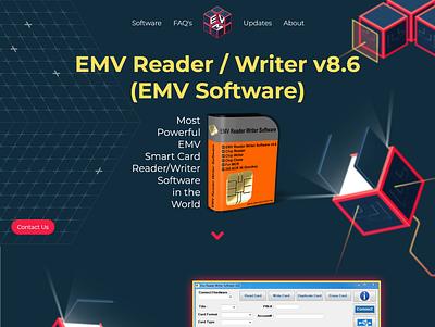 EMV Software website design ui ux web