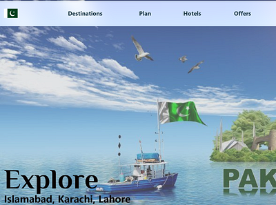 Explore Pakistan (Just for fun) design