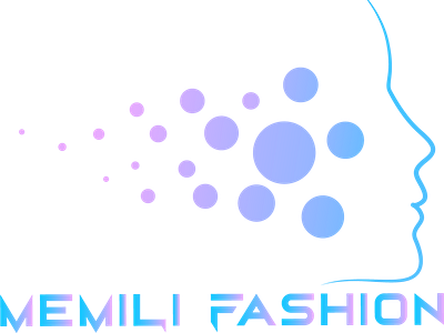 MeMLi Fashion Blue Fusion branding illustraion illustration logo logodesign